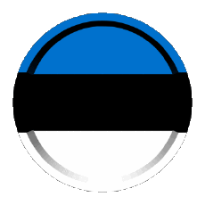 Bandiere Europa Estonia Rotondo - Anelli 
