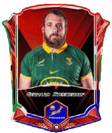 Sports Rugby - Players South Africa Team 2025 Gerhard Steenekamp 