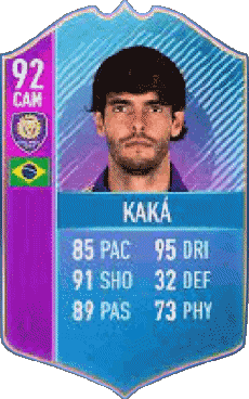 Multimedia Vídeo Juegos F I F A - Jugadores  cartas Brasil Ricardo Kaka 