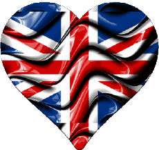 Banderas Europa Reino Unido Corazón 