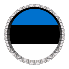 Fahnen Europa Estland Rund - Ringe 