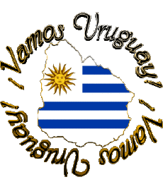 Messagi Spagnolo Vamos Uruguay Bandera 
