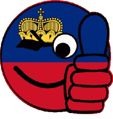 Flags Europe Liechtenstein Smiley - OK 