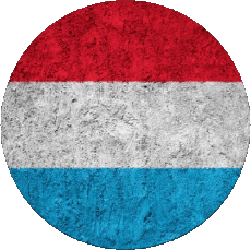 Drapeaux Europe Luxembourg Rond 
