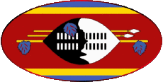Bandiere Africa Eswatini Ovale 