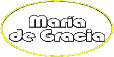 Nome FEMMINILE - Spagna M Composto María de Gracia 