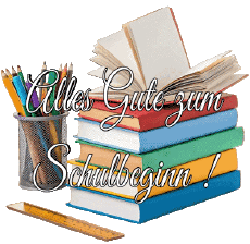 Nachrichten Deutsche Alles Gute zum Schulbeginn Transparenter Hintergrund 006 