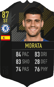 Multi Média Jeux Vidéo F I F A - Joueurs Cartes Espagne Alvaro Morata 