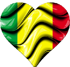 Flags Africa Mali Heart 