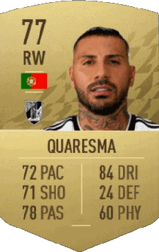 Multimedia Videospiele F I F A - Karten Spieler Portugal Ricardo Andrade Quaresma Bernardo 