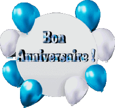 Mensajes Francés Bon Anniversaire Ballons - Confetis 010 