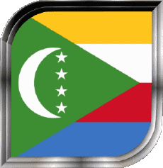 Drapeaux Afrique Comores Carré 