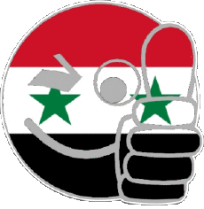 Drapeaux Asie Syrie Smiley - OK 