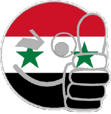 Flags Asia Syria Smiley - OK 