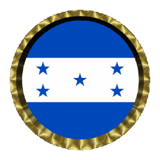 Flags America Honduras Round - Rings 