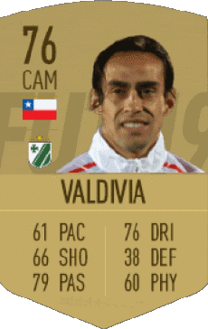 Multi Media Video Games F I F A - Card Players Chile Jorge Valdivia 