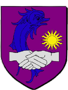 Blasón-Banderas Francia Departamentos - Ciudades 38 CHARVIEU CHAVAGNEUX Blasón