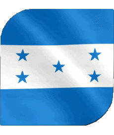 Drapeaux Amériques Honduras Carré 