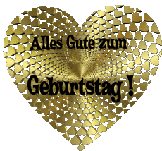 Messages German Alles Gute zum Geburtstag Herz 010 