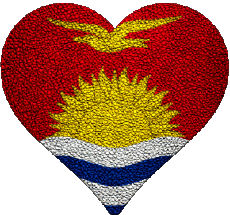 Flags Oceania Kiribati Heart 
