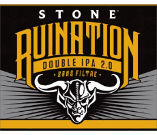 Ruination double ipa 2.0-Getränke Bier USA Stone Brewing co 