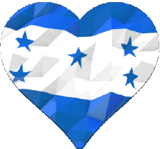 Banderas América Honduras Corazón 