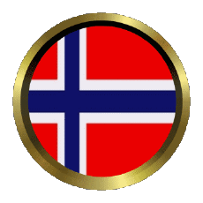 Drapeaux Europe Norvège Round - Rings 
