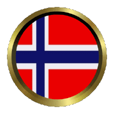 Fahnen Europa Norwegen Round - Rings 
