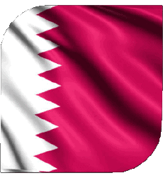 Bandiere Asia Qatar Quadrato 