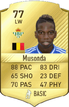 Multi Media Video Games F I F A - Card Players Belgium Charly Musonda 
