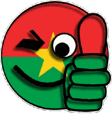 Banderas África Burkina Faso Smiley - OK 