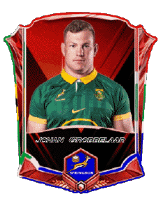 Sportivo Rugby - Giocatori Sud Africa Squadra 2025 Johan Grobbelaar 