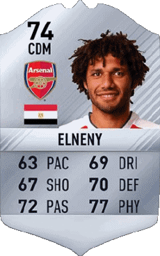 Multimedia Vídeo Juegos F I F A - Jugadores  cartas Egipto Mohamed Elneny 