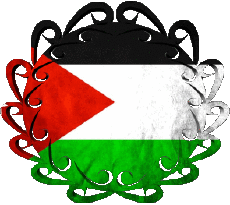 Drapeaux Asie Jordanie Forme 01 