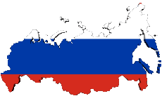 Bandiere Europa Russia Carta Geografica 