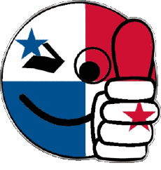 Drapeaux Amériques Panama Smiley - OK 