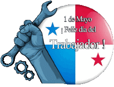 Mensajes Español 1 de Mayo Feliz día del Trabajador - Panama 