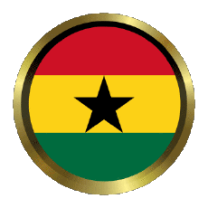 Fahnen Afrika Ghana Rund - Ringe 