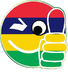 Drapeaux Afrique Maurice Smiley - OK 