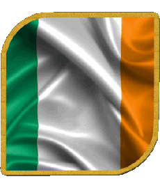 Flags Europe Ireland Square 