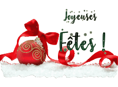 Nachrichten Französisch Joyeuses Fêtes (Noël) Serie 03 