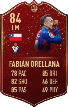 Multimedia Vídeo Juegos F I F A - Jugadores  cartas Chile Fabián Orellana 