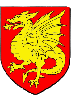 Blasón-Banderas Francia Departamentos - Ciudades 01 PEROUGES 