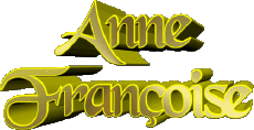 Vorname WEIBLICH - Frankreich A Zusammengesetzter Anne Françoise 