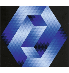 Humor -  Fun Artists Painter Victor Vasarely 