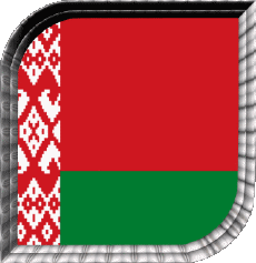 Bandiere Europa Bielorussia Quadrato 