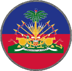 Drapeaux Amériques Haïti Rond 