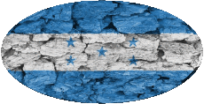 Bandiere America Honduras Ovale 