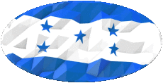 Banderas América Honduras Oval 