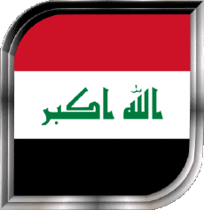 Bandiere Asia Iraq Quadrato 